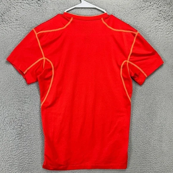 Nike Pro Combat T-Shirt Tee Mens XL Orange Dri-Fit Compression Tight Exercise